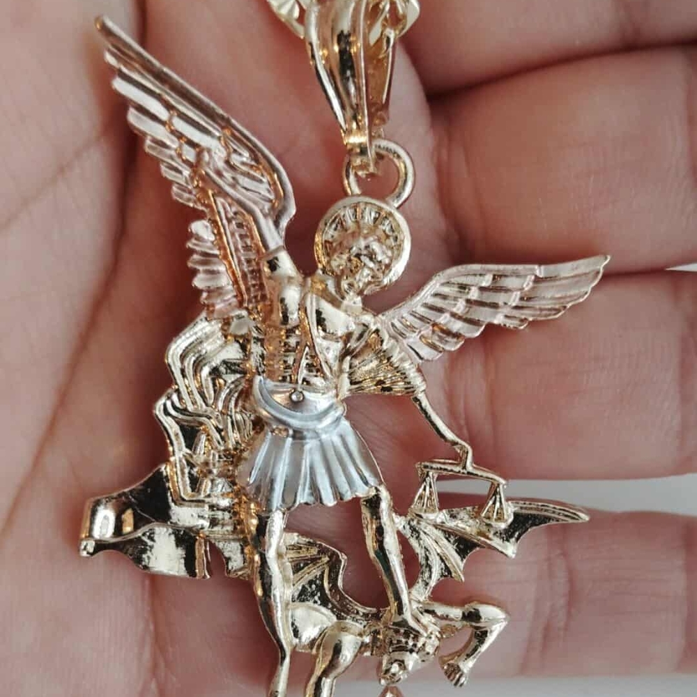 Gold Angel Pendant Necklace